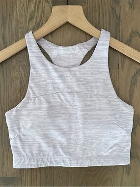 Outdoor Voices TechSweat Crop Top Sports Bra in Lavender Lilac XS